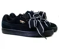 puma plateforme femmes casual emboss bowknot noir